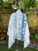 Load image into Gallery viewer, Linen Naturally Dyed Indigo Cape
