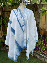 Load image into Gallery viewer, Linen Naturally Dyed Indigo Cape
